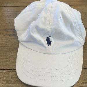 White toddler polo hat 2t-4t